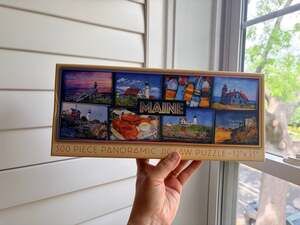 Maine Scene 500 Piece Panoramic Jigsaw Puzzle 12" x 35"